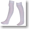 PN Pver Knee Rib Socks (White) (Fashion Doll)