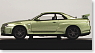 スカイライン GT-R(34) VスペックII 後期型 ニュル (ミレニアムジェイド) (ミニカー)