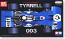 Tyrrell 003 (w/Photo-Etched Parts) (Model Car)
