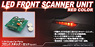 Front Scanner Set (Red) For K.I.T.T. (Model Car)