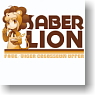 Tiger Colosseum Upper Sabar Lion Mealtimes T-shirt White M (Anime Toy)