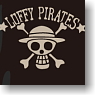One Piece Luffy Pirate Work Shirt Black M (Anime Toy)