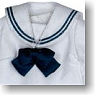 Sailor-style School Uniform Set II (White x Navy) (Fashion Doll)