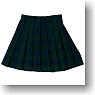 For 60cm Pleats Tartan Mini Skirt (Green Tartan-checked) (Fashion Doll)