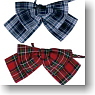 For 60cm Ribbon Tie Set A (Red/Navy Tartan-checked) (Fashion Doll)