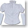 Stand Collar Long-sleeved Blouse  (White) (Fashion Doll)