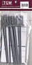 (HO) Telegraph Pole Gray (10 pieces) (Model Train)