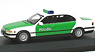 BMW 750 iL フェイスリフト (E38-2) `POLICE` (グリーン/ホワイト) (ミニカー)