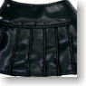 Wicked style Leather Pleats Skirt (Black) (Fashion Doll)