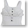 Lame Tweed Jumper Skirt (White) (Fashion Doll)