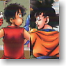 Dragon Ball Z & One Piece Gokuu VS Luffy Eating Battle!? (Anime Toy)