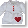 For 23cm Heart PK Cut Sew (White) (Fashion Doll)