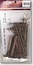 (HO) Pole Single-Track Line Brown (10 pieces) (Model Train)