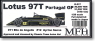 Lotus 97T ポルトガルGP 1/20 フルディテールキット (レジン・メタルキット)