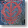 Gundam Zeon Jeans Red Model/Wash 30 inc (Anime Toy)