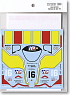 `DYSON PORSCHE 962 1983` Decal For Revell/Hasegawa (Model Car)