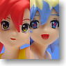 Gurren-lagann Movie Edition EX Summer Beach Figure Yoko & Nia 2 pieces (Arcade Prize)