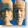 Independent Mercenary Army Male & Female Head Set with Headgear (Plastic model)