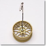 1/12 Racing Wheel memo clip stand (Gold) (Diecast Car)