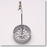 1/12 Racing Wheel memo clip stand (Silver) (Diecast Car)