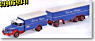KRUPP チタン 連結貨物トラック 1950 ブルー/レッド (ミニカー)