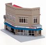DioTown Office Supply Shop (Corner Shop with Signboard 2) (Masonry, Left) (Stationery Shop) (Model Train)