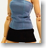 Triad Style - Female Outfit: Nite Out Tube Top (Blue Ver.) (Fashion Doll)