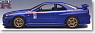 日産 スカイライン GT-R (R34) ニスモ `スポーツリセッティング` (ベイサイドブルー) (ミニカー)