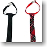 For 23cm Check Pattern Necktie set (Red/Green Check) (Fashion Doll)