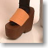 Platform Sandal (Dark Brown + Camel) (Fashion Doll)