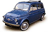フィアット 500 ジャルディニエラ 1960 (ブルー) (ミニカー)