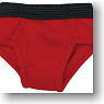 Men`s Brief Pants II B set (2 pieces) (White/Red) (Fashion Doll)