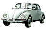 VW ビートル 1200 「Ultima Edicion」 (アクアブルー) (ミニカー)