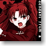 Fate/unlimited codes Tohsaka Rin T-Shirt Black M (Anime Toy)