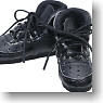 Basketball Shoes (Hi) (Black x Black) (Fashion Doll)