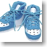 Basketball Shoes (Hi) (White x Blue) (Fashion Doll)