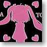 Akihabara Dissemination Ayamakie Seal Twin Tail : Pink (Anime Toy)