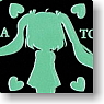 Akihabara Dissemination Ayamakie Seal Twin Tail : Green (Anime Toy)