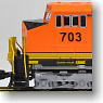GE C44-9W BNSF Swoosh #703 (Orange/Black/Swoosh Logo) (Model Train)