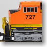 GE C44-9W BNSF Swoosh #727 (Orange/Black/Swoosh Logo) (Model Train)