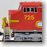 GE C44-9W BNSF Warbonnet #725 (Red/Silver/Warbonnet Color) (Model Train)