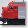 Nohab Diesel Locomotive BOB V170 1142 (Red/Silver/BOB Logo(Blue)) (Model Train)