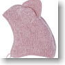 60cm用 ネコミミ帽子 (ピンク) (ドール)