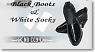 Female Footwear: Boots & Socks Set (Black Ver.) CC94 (Fashion Doll)