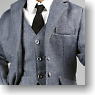 Toys City - Male Outfit: Suits Set (Light Grey Ver.) (Fashion Doll)