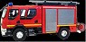 ルノー ミッドラム ダブルキャビン SURELEVE 4x4 消防車 (レッド) (ミニカー)