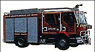 ルノー ミッドラム ダブルキャビン ATLAS 消防車 (レッド) (ミニカー)