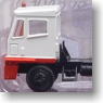 N Yard Truck Tractor Trailer with 40Feet Container and Adjustable Chassis (White/Red/Yellow) (Model Train)