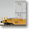 Gunderson MAXI-IV Double Stack Car TTX #732582 (Yellow/Black Logo/White) (Model Train)