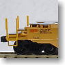 Gunderson MAXI-IV Double Stack Car TTX #732170 (Yellow / Black Logo) (3-Car Set) (Model Train)